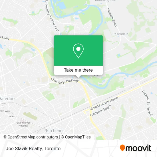 Joe Slavik Realty map