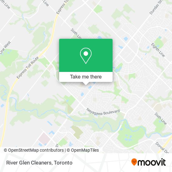 River Glen Cleaners map
