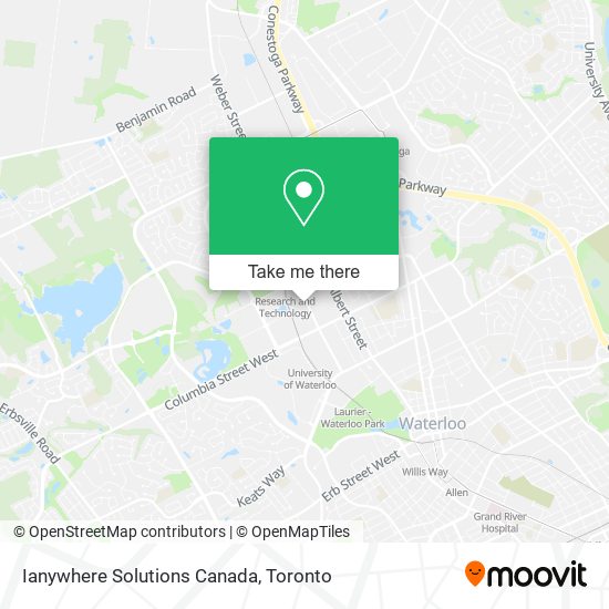 Ianywhere Solutions Canada map