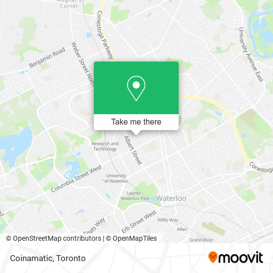 Coinamatic map