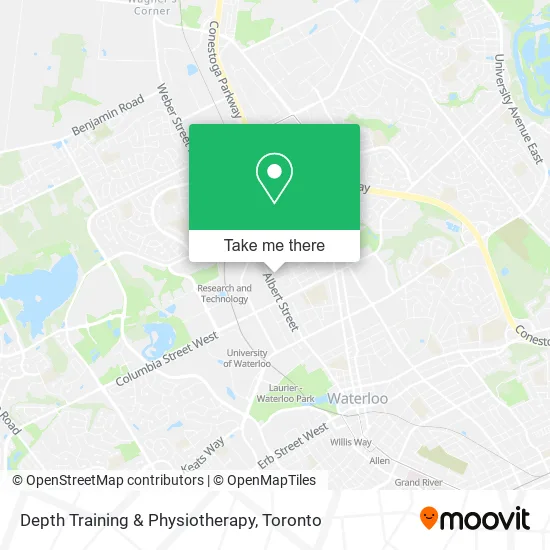 Depth Training & Physiotherapy map