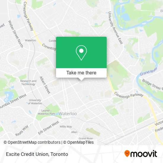 Excite Credit Union map