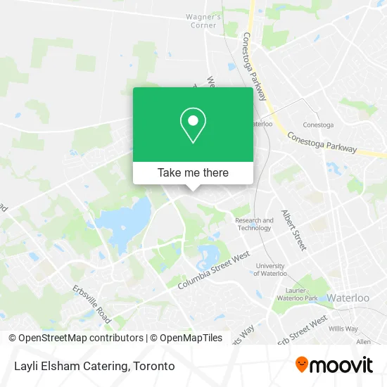 Layli Elsham Catering map