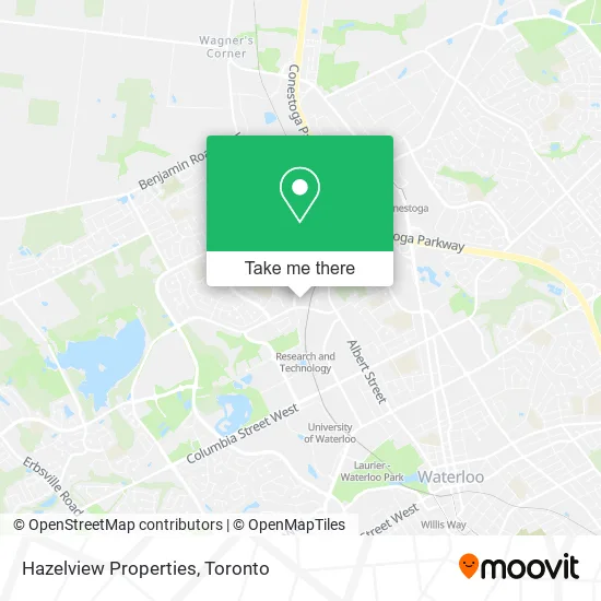 Hazelview Properties map