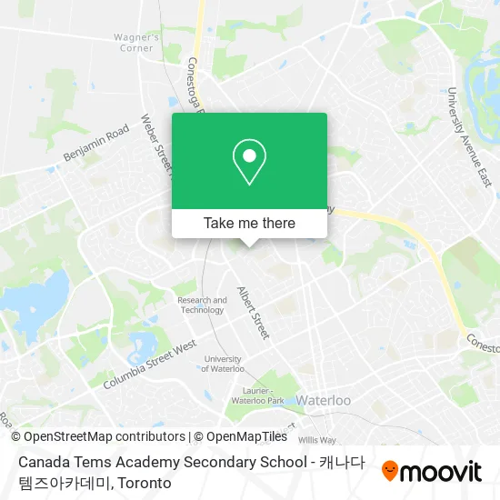Canada Tems Academy Secondary School - 캐나다 템즈아카데미 map