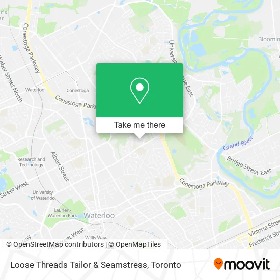 Loose Threads Tailor & Seamstress map