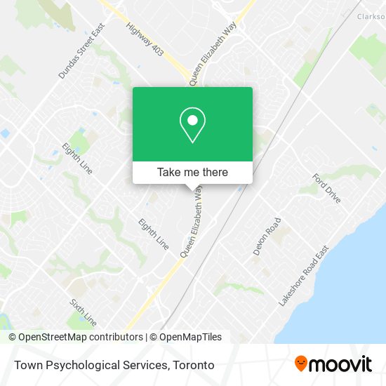 Town Psychological Services map