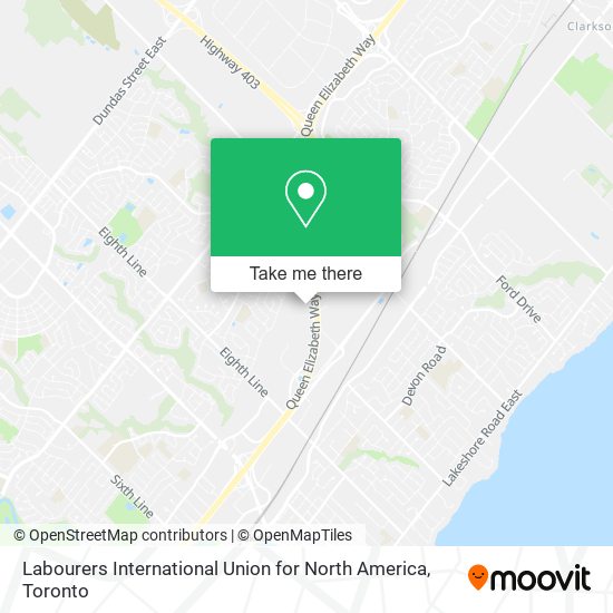 Labourers International Union for North America map