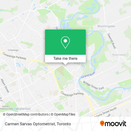 Carmen Sarvas Optometrist map