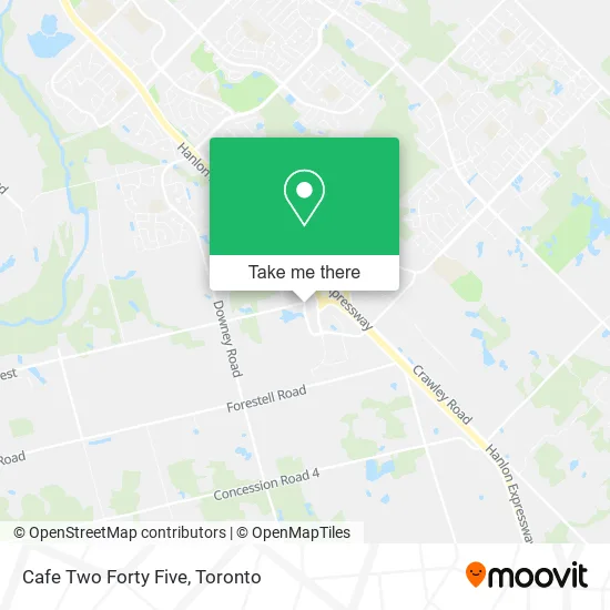 Cafe Two Forty Five map