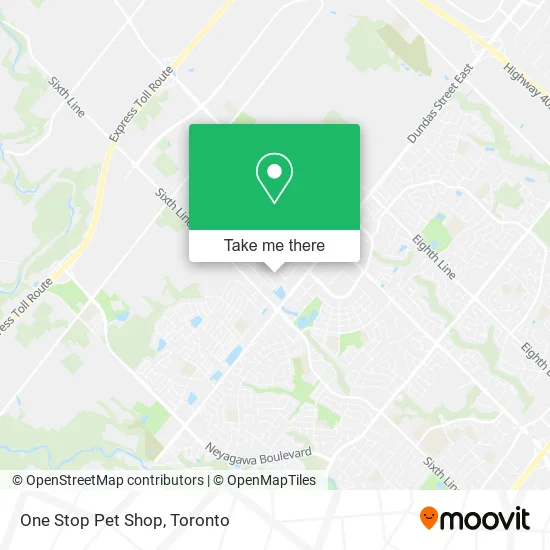 One Stop Pet Shop map