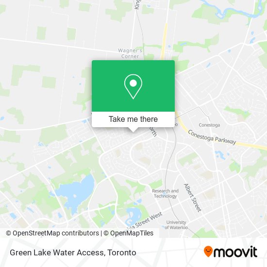 Green Lake Water Access map