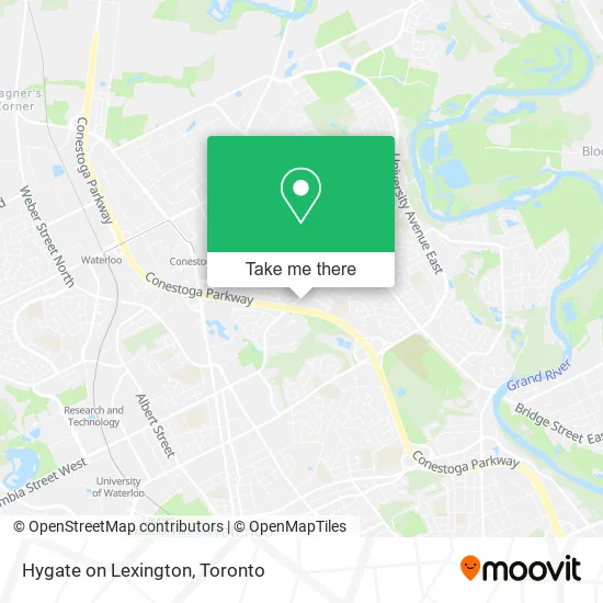 Hygate on Lexington map