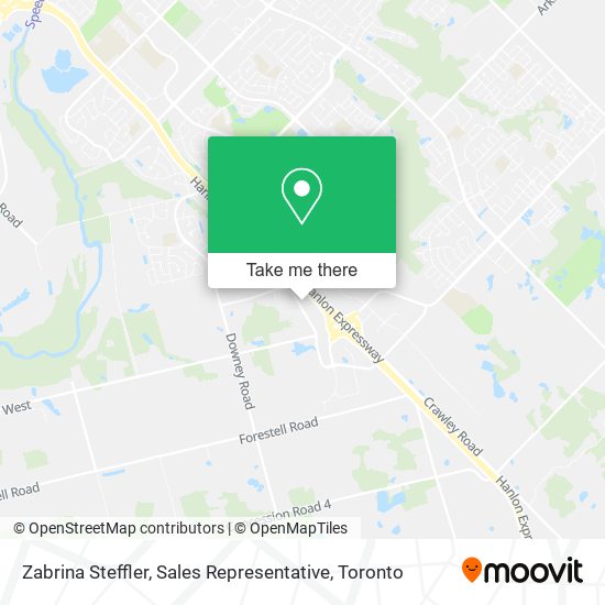 Zabrina Steffler, Sales Representative map