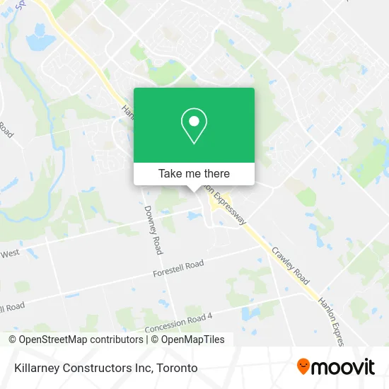 Killarney Constructors Inc map