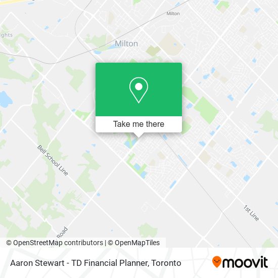 Aaron Stewart - TD Financial Planner map