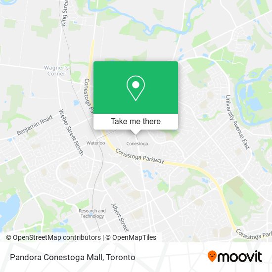 Pandora Conestoga Mall plan