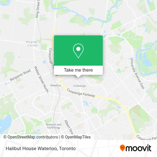 Halibut House Waterloo map