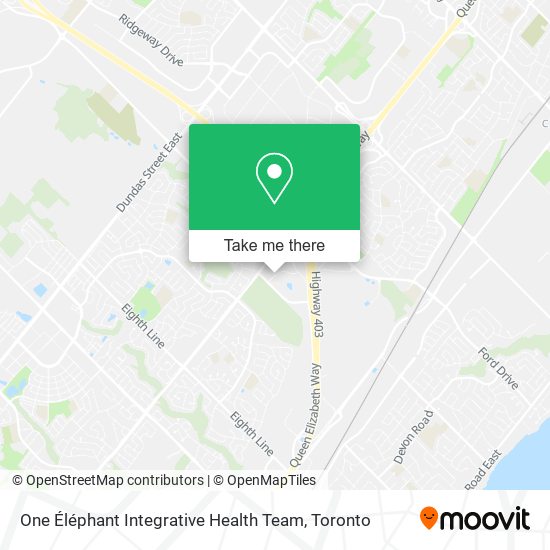 One Éléphant Integrative Health Team map