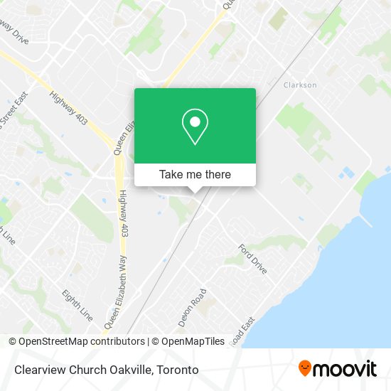 Clearview Church Oakville map