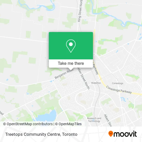 Treetops Community Centre map