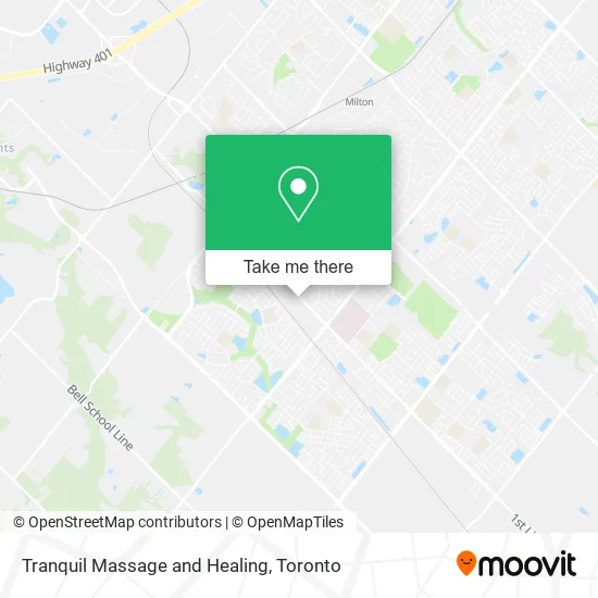 Tranquil Massage and Healing map