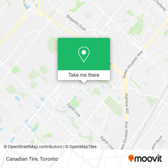 Canadian Tire map