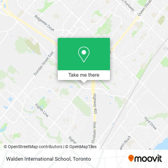 Walden International School map