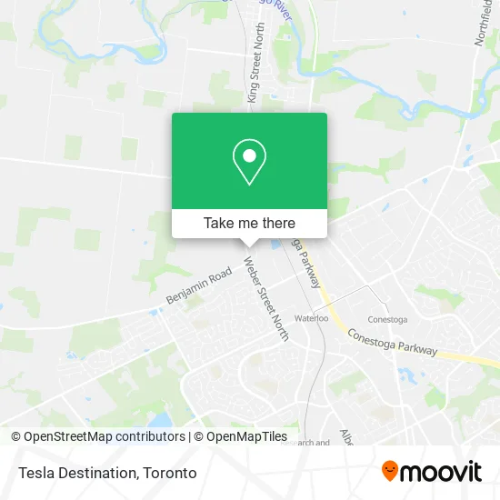 Tesla Destination map