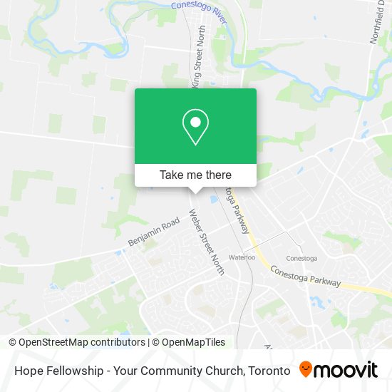 Hope Fellowship - Your Community Church map