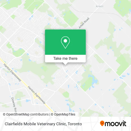 Clairfields Mobile Veterinary Clinic map
