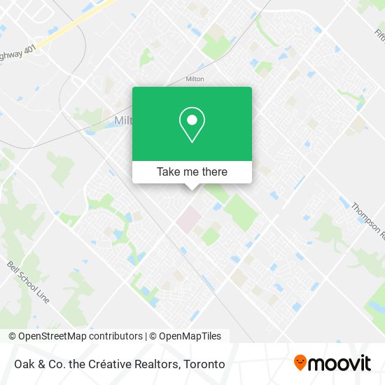 Oak & Co. the Créative Realtors map