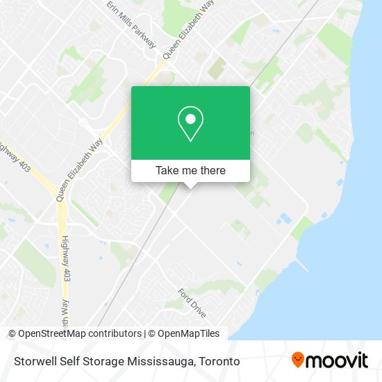 Storwell Self Storage Mississauga map