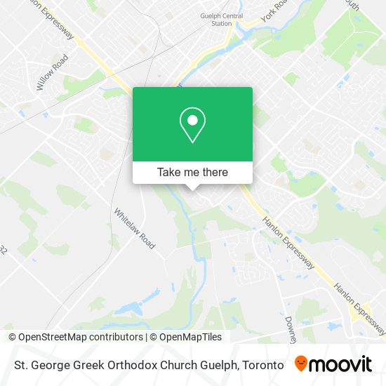 St. George Greek Orthodox Church Guelph map