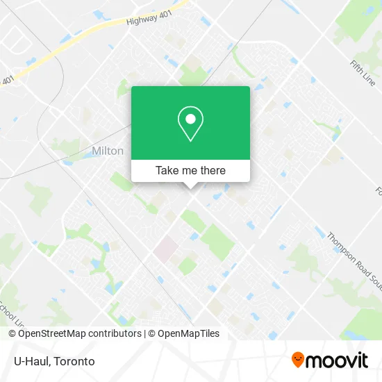 U-Haul map
