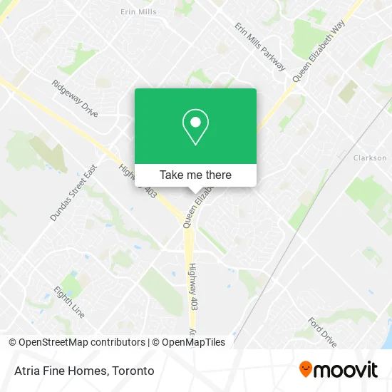 Atria Fine Homes map