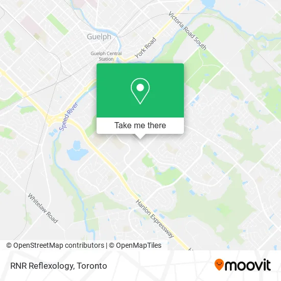 RNR Reflexology map