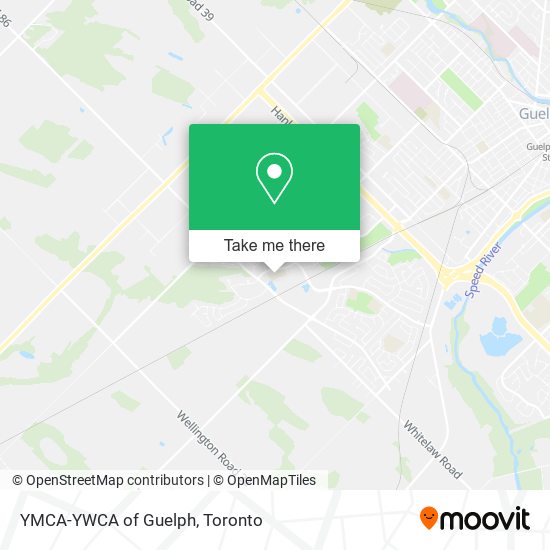 YMCA-YWCA of Guelph map