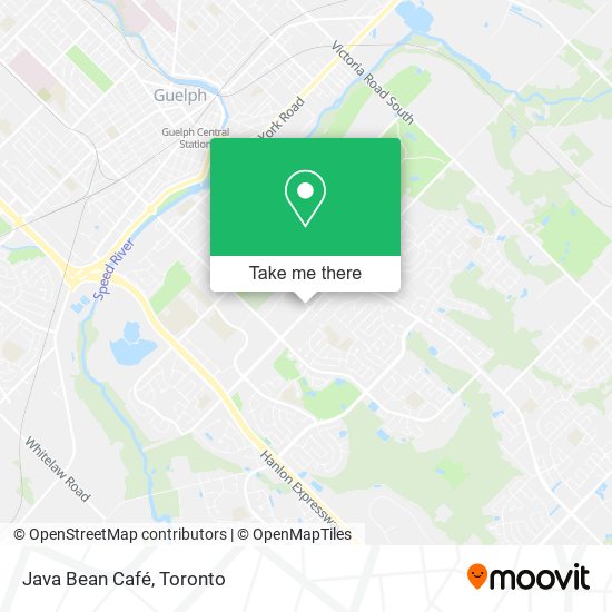 Java Bean Café map