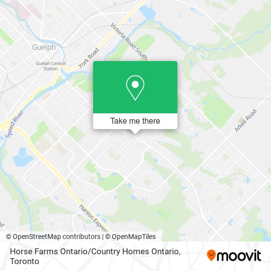 Horse Farms Ontario / Country Homes Ontario map