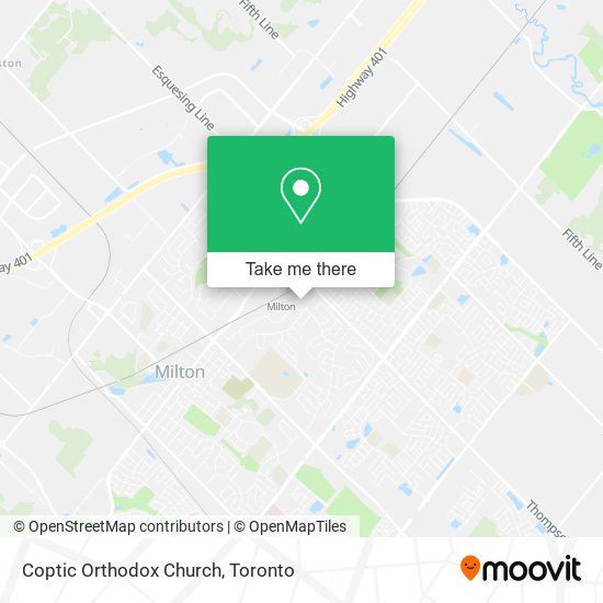 Coptic Orthodox Church map