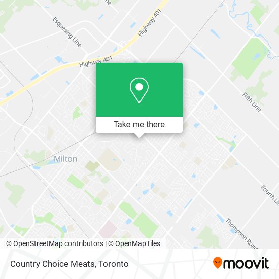 Country Choice Meats map