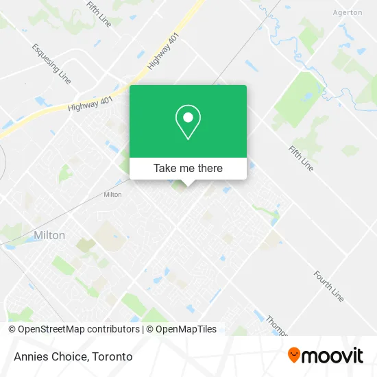 Annies Choice map