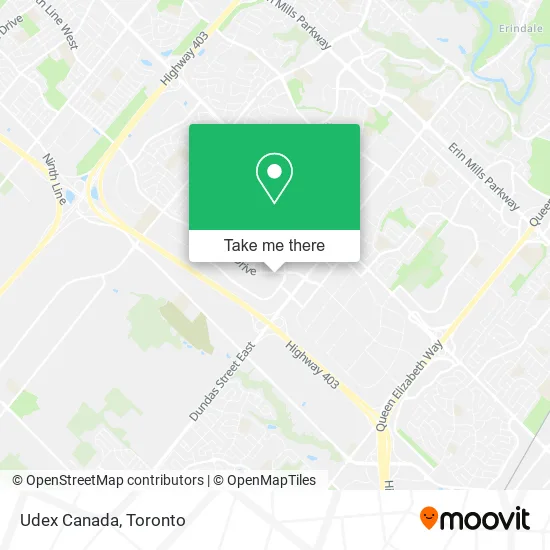 Udex Canada map