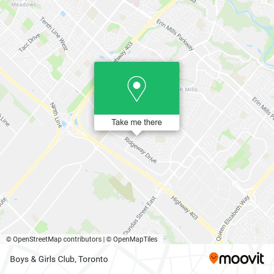 Boys & Girls Club map