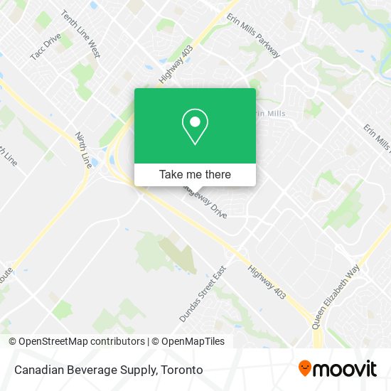 Canadian Beverage Supply map