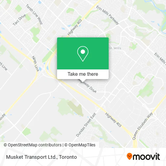 Musket Transport Ltd. map