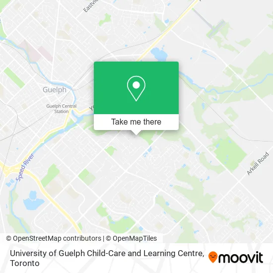 University of Guelph Child-Care and Learning Centre map