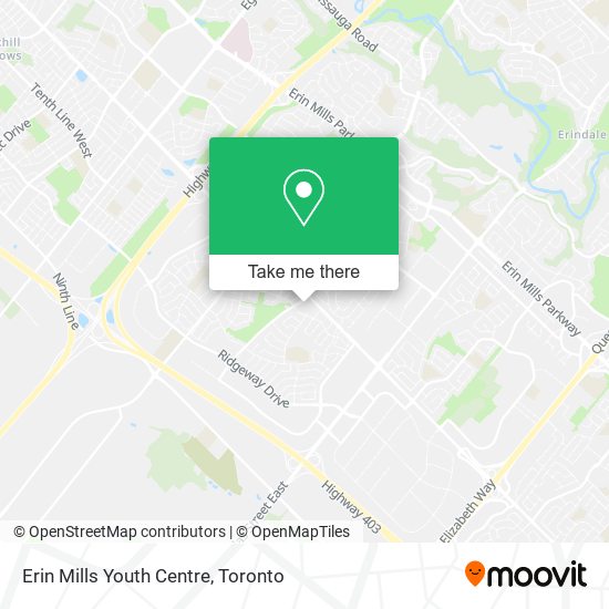 Erin Mills Youth Centre plan
