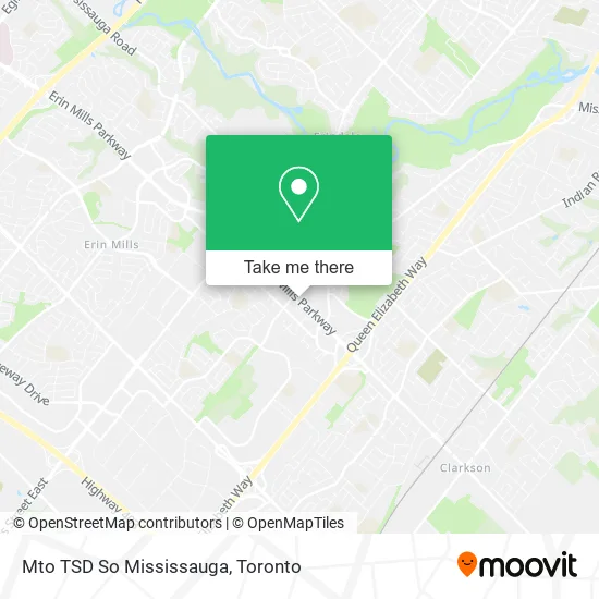 Mto TSD So Mississauga map
